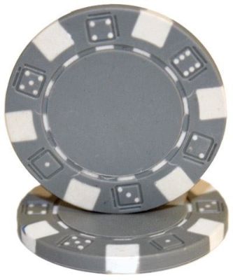 Roll of 50 gray dice, 11.5 g each