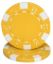 Roll of 50 yellow dice poker chips, 11.5 g each