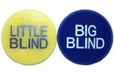 2-inch Big and Little Blind poker button