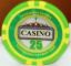 Casino poker chip, 25 dollars, 14 g