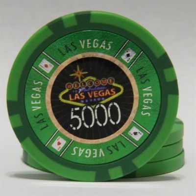 Las Vegas $5000 poker chip 14gr