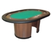 Supreme 62-inch poker table with green felt top