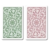 Copag poker playing cards back design burgundy and green