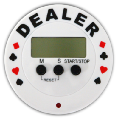 Dealer button poker timer