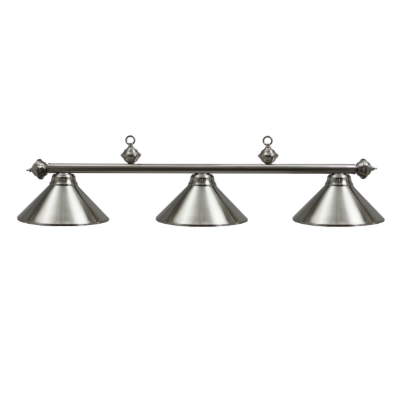 Image de Lampe de billard en métal - Acier Inox