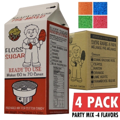 Picture of 72024 Box of 4 X 3.25 lbs Cotton Candy Floss Sugar