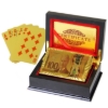 Golden plated playing cards 24K with wooden box