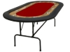 Supreme 84-inch poker table with red felt top