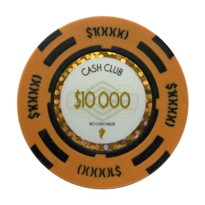Roll of 25 Cash Club $10000 poker chips