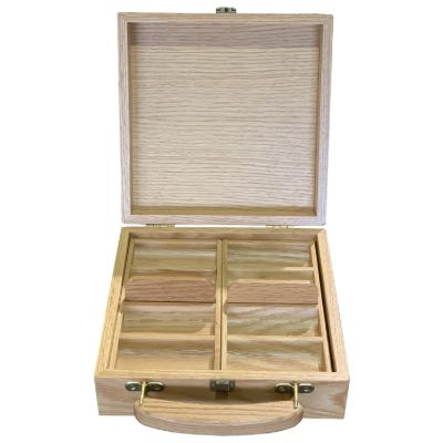 Image de Boitier pour jetons de poker en chêne massif  200 pcs