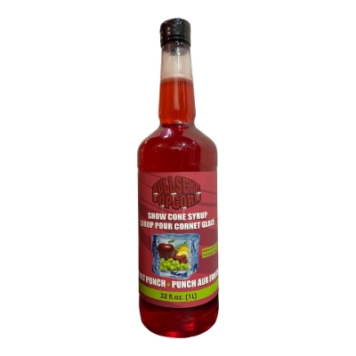 Image de Bullseye popcorn - Sirop à cônes glacés saveur Punch aux Fruits  1L