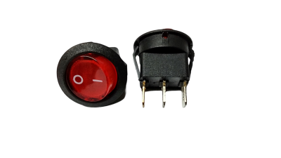 Round red push-button switch for 4oz popcorn machine