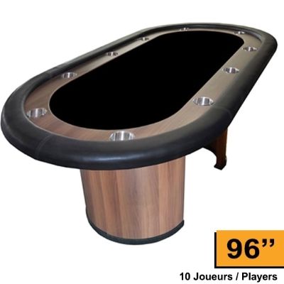 Supreme poker table 96 inch for up to 10 players