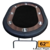Supreme poker table 62 inch for up to 8 players