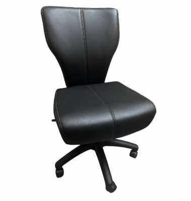 Black DENZO poker chair front view