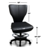 Professional dealer chair with dimensions